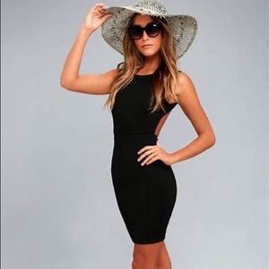 NWT! Lulu’s Black Bodycon